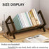 Fox Claw 16"-L) Wood Tilting Bookcase in Living Room/Home/Office, Desktop Book Shelf Organizer Bookshelves Storage Rack