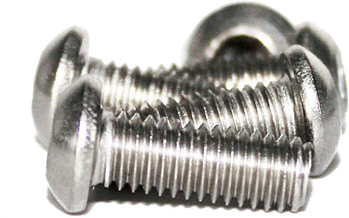 100 Pcs M3-0.50 x 16mm Button Head Socket Cap Screws, Passivated 18-8 Stainless Steel, Easy-use Storage Case