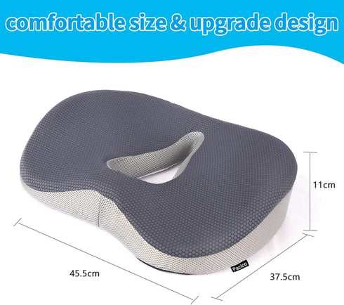Pacico Memory Foam Seat Cushion for Office Chair, Home Chair, Car Seat, Airplane, Wheelchair, Pain Relief for Long