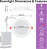 4 Inch 12W Box,1080 Alexa,Dimmable -1Pack SikSog Smart Recessed Lighting RGBCW Color Changing LED Downlight