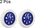 6.5 Inch 2pcs 22Lbs uxcell Shopping Cart Wheel Replacement Dia Rubber Foaming Blue (Load Capacity Each)