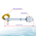 Aopin Liquid Level Switch Sensor PP, Water Liquid Level Sensor Float Switch, Plastic Ball Float Controller for Water Pump Fish Tank Cistern Sump Filter Aquarium Swim Pool Garden Pond Liquid 1 Pcs