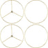 Antrader Wire Lamp Shade Rings Metal DIY Drum Lamp Shade Ring for