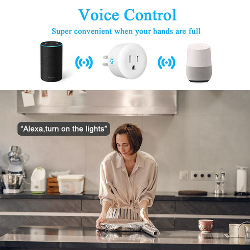 DOGAIN Zigbee Smart Plugs Outlet, Works with ST and Echo Plus Hub, Compatible with Alexa and Google Assistant, 2 Pack