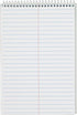 TOPS Spiral Steno Books, 6" x 9", Gregg Rule White Paper, 80 Sheets, 4 Books Per Pack