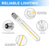 RUB0B0SHOP (4 Pack) T6.5 4W Bulbs Bulb 120V4WE17 LED Tube Light for Exit Sign Light, Refrigerator, Freezer Light Base