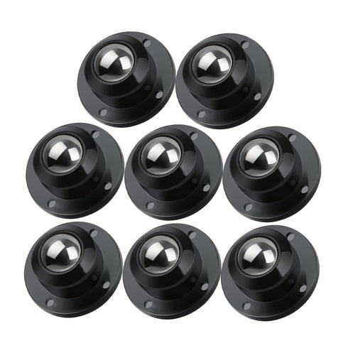 GANAZONO 8pcs Mini Swivel Adhesive Appliance Wheels Silent Bearing Casters for Furniture
