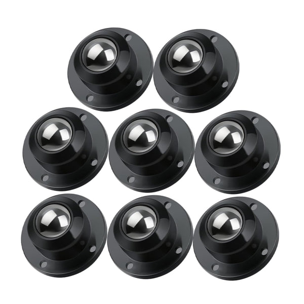 GANAZONO 8pcs Mini Swivel Adhesive Appliance Wheels Silent Bearing Casters for Furniture