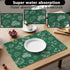 Generic 15.7"x11.8" St Patricks Day Green Clovers Desk Mat Multifunctional Deskpad, Waterproof Tapete para Escritorio