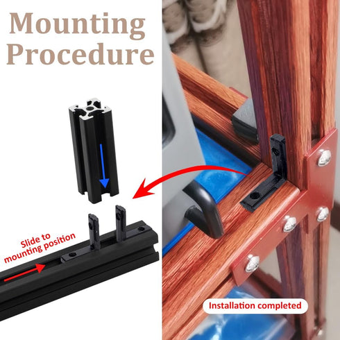 30Pcs AHANDMAKER Black L Bracket Right Angle Corner Bracket with Screws, Heavy Duty Hardware Connectors for Wood