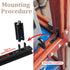30Pcs AHANDMAKER Black L Bracket Right Angle Corner Bracket with Screws, Heavy Duty Hardware Connectors for Wood