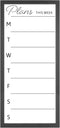 MCS 14x30 Black Framed Dry Erase Weekly Planner Calendar Whiteboard for Wall, Family Events & More