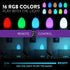 8-Inch Dimmable 16 8 Mr.Go Rechargeable LED Egg Light - Baby Night Light with Remote, Colors & Brightness, Waterproof