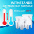4oz Graduated Cylinder - Heat & Chemical Resistant, Multipurpose Measuring Cylinder, 5 Pack with Measurements