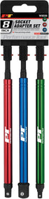 Performance Tool W9036 3-Piece Socket Adapter Set, 8-Inch for Convenient Access
