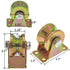 Skelang 2" V-Groove Wheel, Heavy Duty Sliding Gate Casters for Inverted V-Track, Pack of 4
