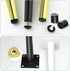HJYCLFAZU Pack 4 20 cm) SpeeSy of Table Legs, Adjustable Furniture feet, conical Sofa Support Cabinet Metal Legs