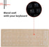 2 Pack Universal Russian Keyboard Stickers Transparent Background, Transparent Background with White Lettering
