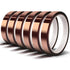 Heat Tape for Sublimation Transfer, Heat Resistant Adhesive Transfer Tape, No Residue, 6 Rolls 10mm x 33m (108ft)