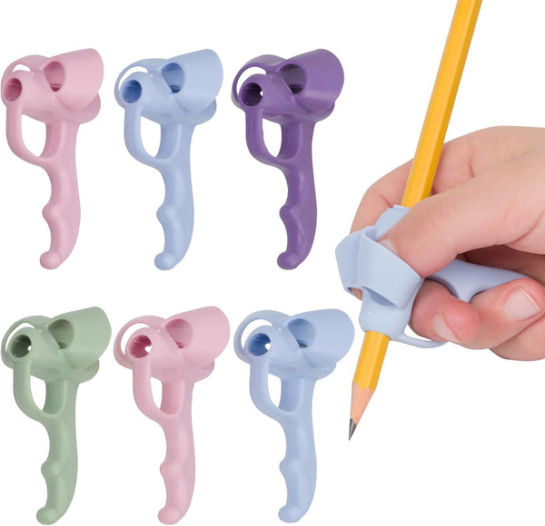 NEW! Five Finger Pencil Grip 6 Pack Pencil Grips for Kids Handwriting,