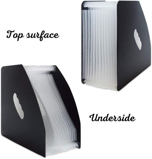 SAYEEC Rainbow Expanding File Holder, A4 Vertical Mini Organizer with 13 Pockets for Office and Study
