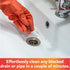 22" B113C Long Sink Drain Brush Slim Snake Hair Clog Remover Tool for Shower, Tub and Sink - Pipe/Tube Brush for Small