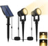 Solar Spotlights Outdoor Waterproof, Warm White Landscape Spotlights, Decorative Solar Spot Lighting