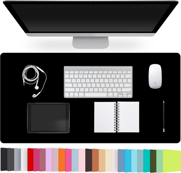 CADONO Leather Desk Pad Protector,Non-Slip Desk Pad,on-Slip PU Leather Large Mouse Pad,Easy Clean