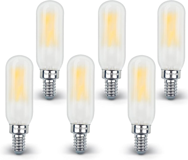 Frosted Light Bulbs E12 LED Bulb, 40W Warm White 2700K, Chandelier Frosted, E12 Candelabra, 6 Pack