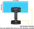 onsogi 1 Pack Acrylic Wide Angle Rear View Mirror for Cubicle Desk Computer PC Monitor to See Behind You, Stick-on