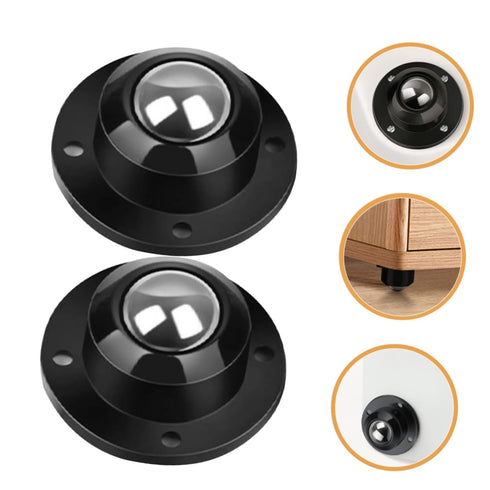 8pcs Zerodeko Mini Swivel Caster Wheels Adhesive Rollers for Furniture Small Appliance Wheels Rolling Carts Stainless