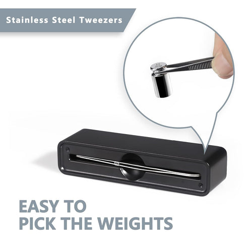 Calibration Weights Set, 7pcs 1-60g Calibration Gram Weights Kit with Tweezers for Digital Weight Scales