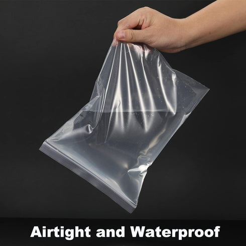 200 PCS 2" x 3" Thick 4 Mil Small Clear Zip Poly Lock Plastic Bags, Heavy-Duty Reclosable Zip Bags for Jewelry