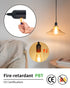 5.9ft 360W E26/E27 3-Pack Extension Hanging Lantern Cord Cable, HESSION Lamp Cord -MAX - On/Off Switch Black Pendant