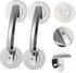 2 POPETPOP Pcs Suction Cup Door Handles for Seniors Portable Plastic Grab Bars for Glass Shower ADA Compliant