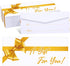 Lincia 200 Pcs Yellow Christmas Money Envelopes, 2.9" x 6.5", Cash Currency Holder for Gifts, Office, Wedding, Birthday