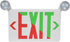 RP Lighting + Fans Pike Dual Color LED Exit Sign with Self-Diagnostic Option - White