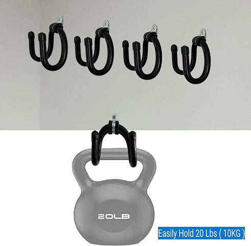 FIXED UP FINDS 4 Pack for Chair Storage Rack, Wall Mounted Folding Chairs Organizer, White, Chair Storage, Wall Mount