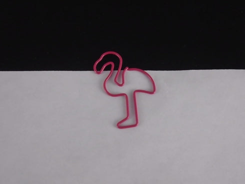Flamingo Shaped Paper Clips, 100 Count, Great for Collectors or Office Gift, Comes in Round Tin
