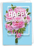 NobleWorks Happy Graduation Card with Envelope - High School or College Congratulations Notecard (Grad C3532GDG)
