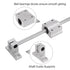 uxcell Linear Motion Rod Shaft Guide Set, 2pcs 8mm x 200mm with 2pcs SCS8UU Bearing Block & 4pcs Shaft Support