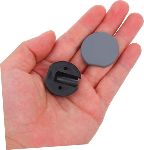 PRETYZOOM 10 Sets Round Corner Brackets for RV Furniture Connectors D-Shaped Bedside Cabinet Braces for Wood Angle