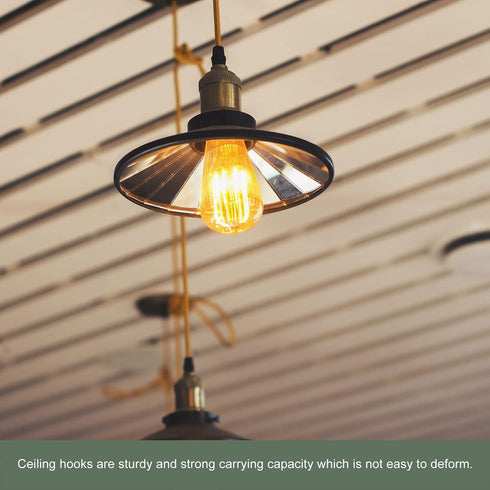 2 M10 0.91x1.22-Inch) YOKIVE Pcs Alloy Ceiling Hook, Electroplate Pendant Fixtures Hanger | Hanging Chandelier Light