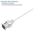 12Pcs PATIKIL 22Ga x 1 Inch Stainless Steel Dispensing Needle Tips, Metal Glue Needle Tube Blunt Tips Luer Lock