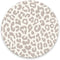 Nphuriy Mouse Pad, Grey Leopard Mouse Pad, Washable Round Cloth Mousepad for Gaming