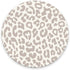 Nphuriy Mouse Pad, Grey Leopard Mouse Pad, Washable Round Cloth Mousepad for Gaming