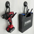 Pmsanzay 2 Pack Power Drill Tool Organizer Holder, Magnetic Tool Holders, Heavy Duty Garage Tool Storage Rack