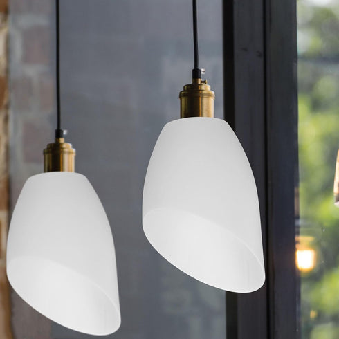 2Pcs Bulbs Uonlytech Plastic Horseshoe Lampshade Covers for White Barrel Lamp Shades for Floor Lamps and Wall Sconce