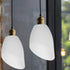 2Pcs Bulbs Uonlytech Plastic Horseshoe Lampshade Covers for White Barrel Lamp Shades for Floor Lamps and Wall Sconce