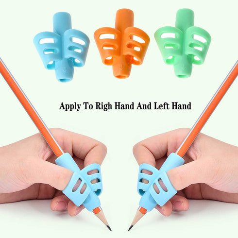 JuneLsy (3 Pencil Grips for Kids Handwriting Pencil gripper Pencil Holder Posture Correction Training Writing AIDS